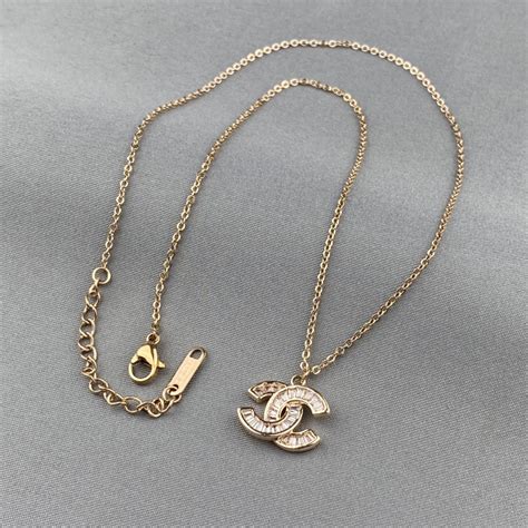 fake chanel double c necklace|Chanel double c pendant.